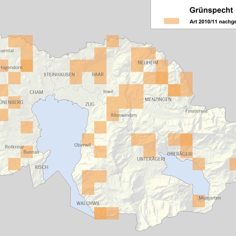 Verbreitungskarte Grünspecht