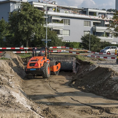 Die Fussgängerunterführung wurde letztes Jahr abgebrochen.