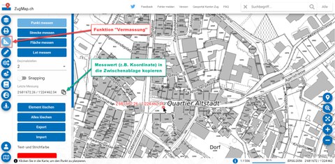 Bild Messwerte kopieren