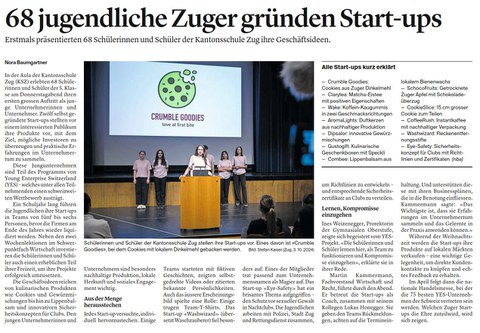 68 jugendliche Zuger gründen Start-ups