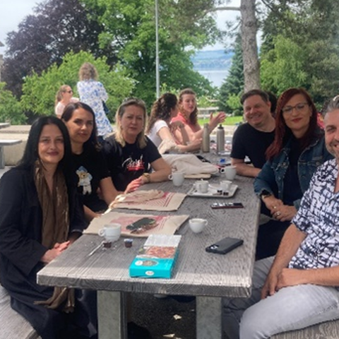 Gruppenbild Terrasse
