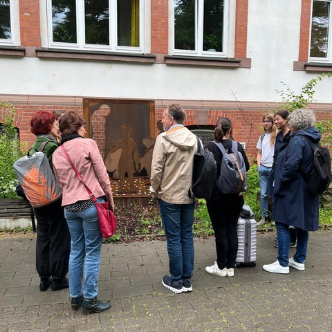 Holocaust-Mahnmal der Brecht Schule Hamburg auf Initiative der Vielfalt-AG