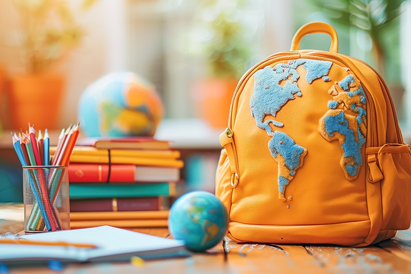 Farbstifte und Glühbirne