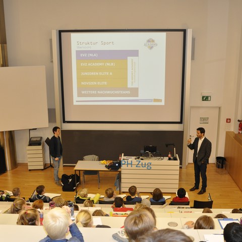 Vorlesung vom 16.11.2016: Traumberuf Eishockey-Profi (Lars Weibel und Andreas Döpfner)