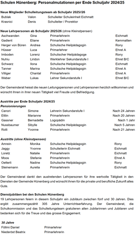 Mitteilung vom 17. Juli 2025