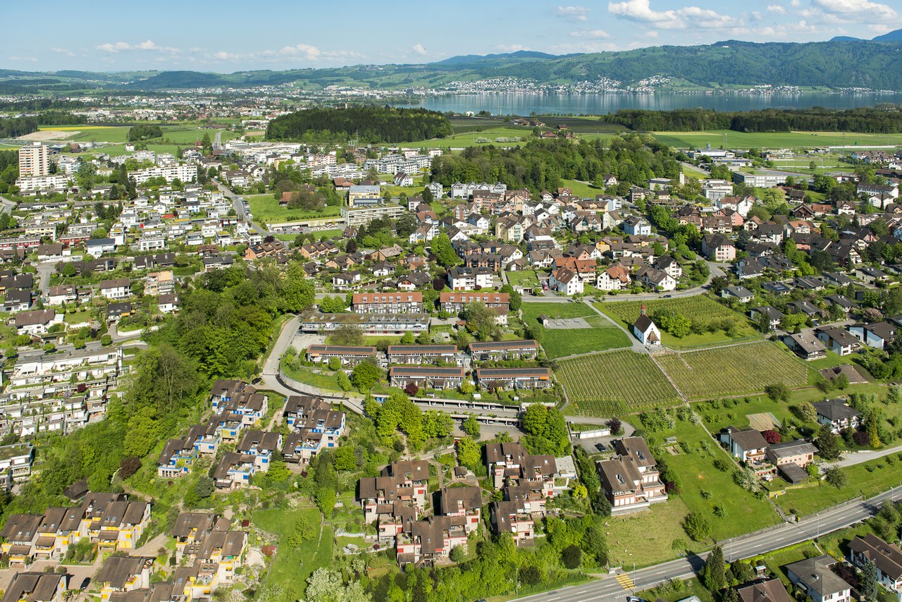 Luftansicht Gemeinde Hünenberg