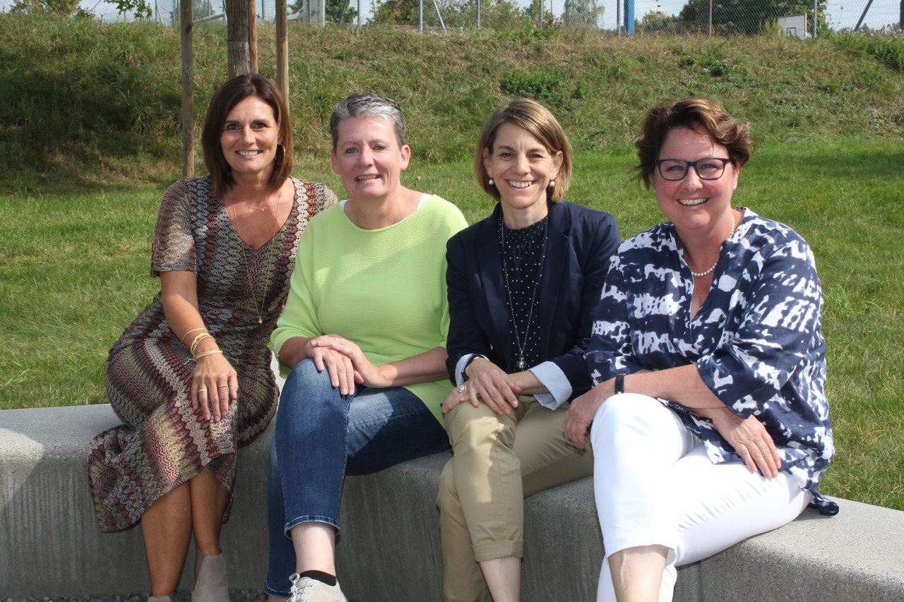 v.l.n.r. Sybille Schulze, Regula Odermatt, Carmen Lässer und Barbara Stadler