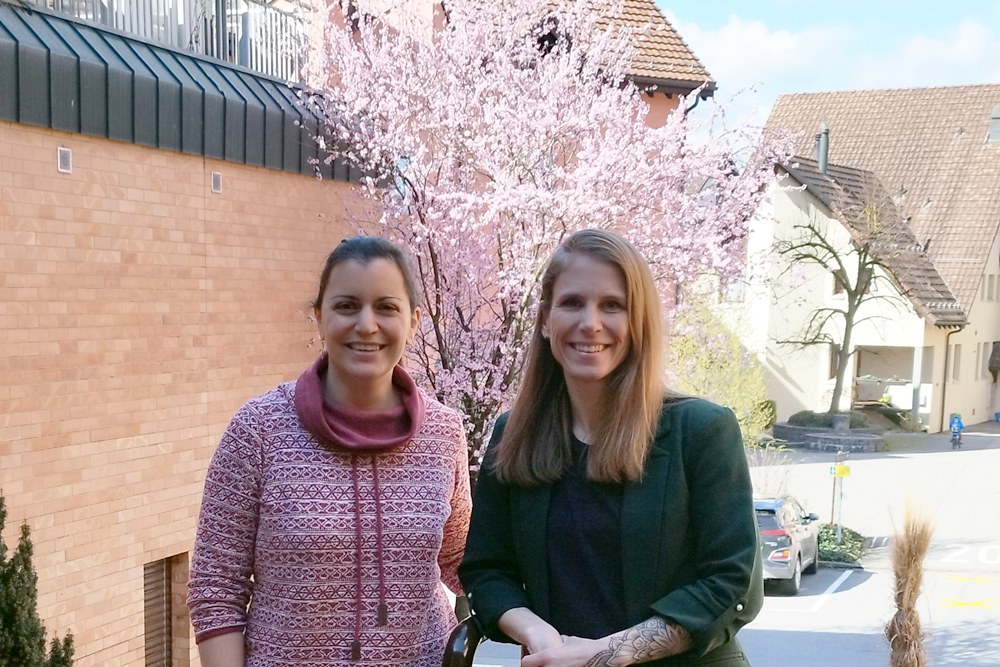 v.l.n.r. Cristina Valeo und Jacqueline Bütler