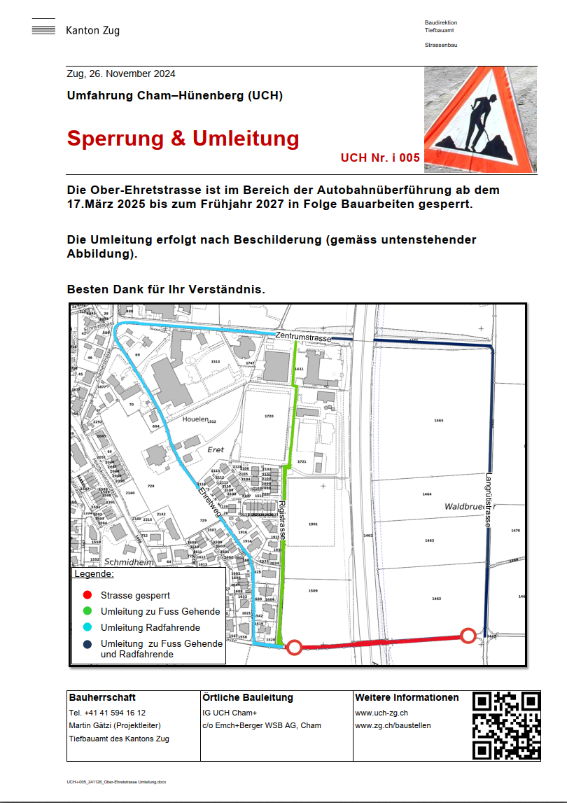 Sperrung & Umleitung