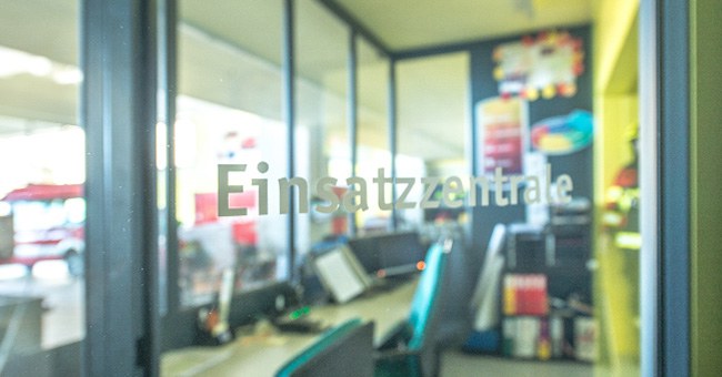 Blick in die Einsatzzentrale der Feuerwehr Menzingen