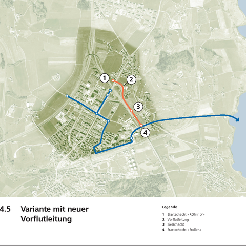 Variante mit neuer Vorflutleitung