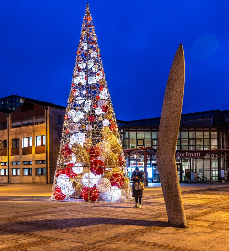 Ansicht Kegel Weihnachtsbeleuchtung