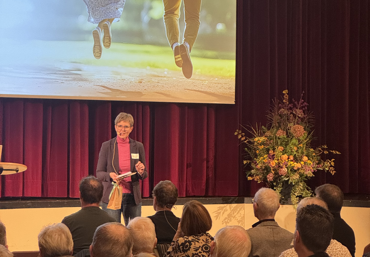 Gemeinderätin Simone Wigger an der Informationsveranstaltung