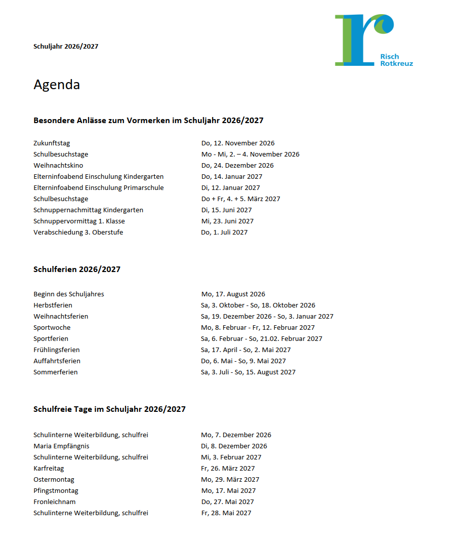 Bild Agenda