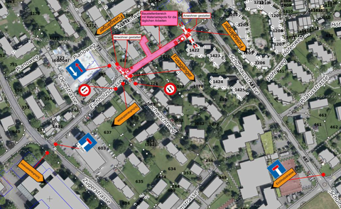 Bauarbeiten Fernwärme Eichholzstrasse Teil 2