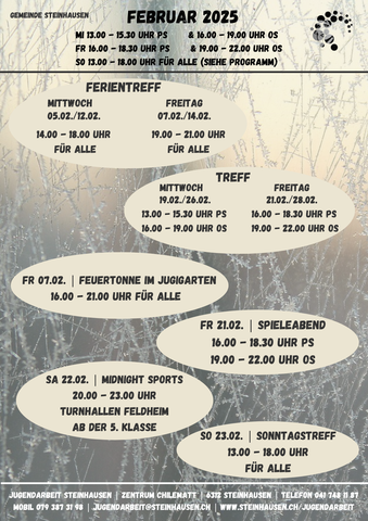 Monatsprogramm Februar