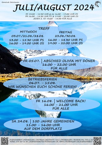 Monatsprogramm Juli & August