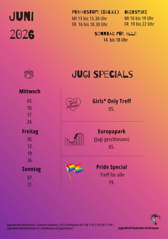 Monatsprogramm Juni