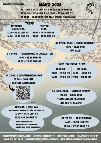 Monatsprogramm März