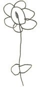 Kinderzeichnung einer Blume