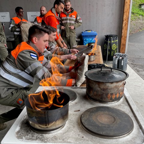 Bekämpfung von kleinen Brandherden