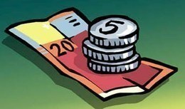 Banknoten und Münzen