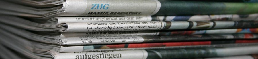 Stapel Zeitungen