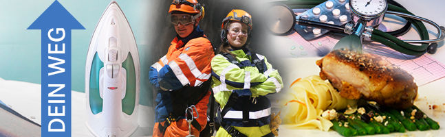 4 Bilder verschiedene Berufe